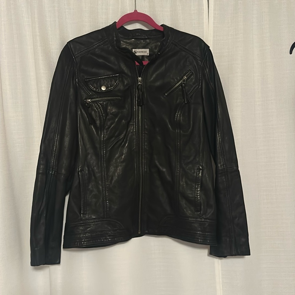 Porter road lamb leather jacket